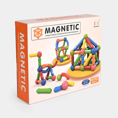 Kids Magnetic Building Blocks Set – Educational Magnet Sticks & Ball Rod Toys