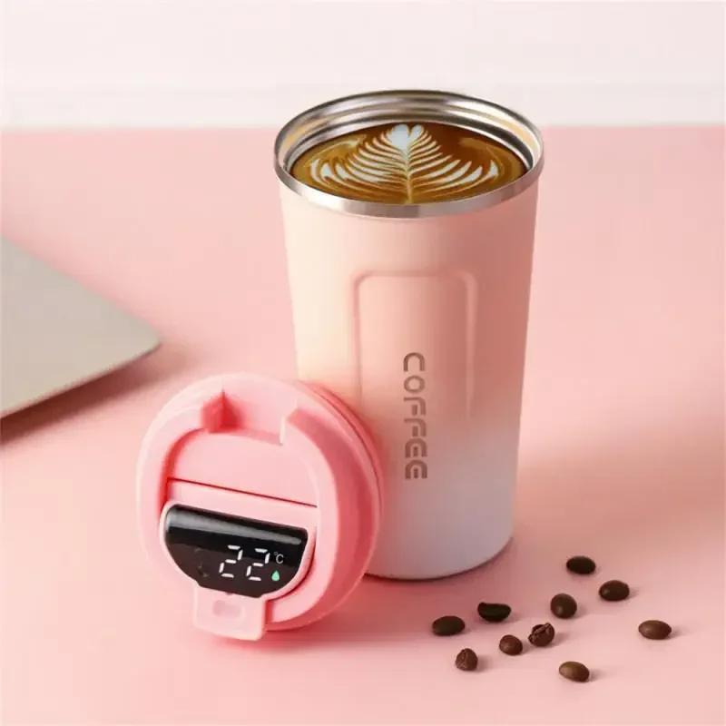 Insulated Coffee Mug 510ml – Reusable Stainless Steel Travel Cup with Double Wall & Leakproof Lid