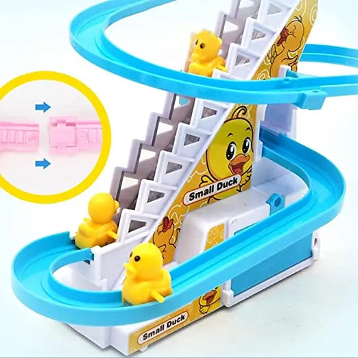 Cute Musical Duck Track Toy Battery Operated With Ducks For Kids and Toddlers
