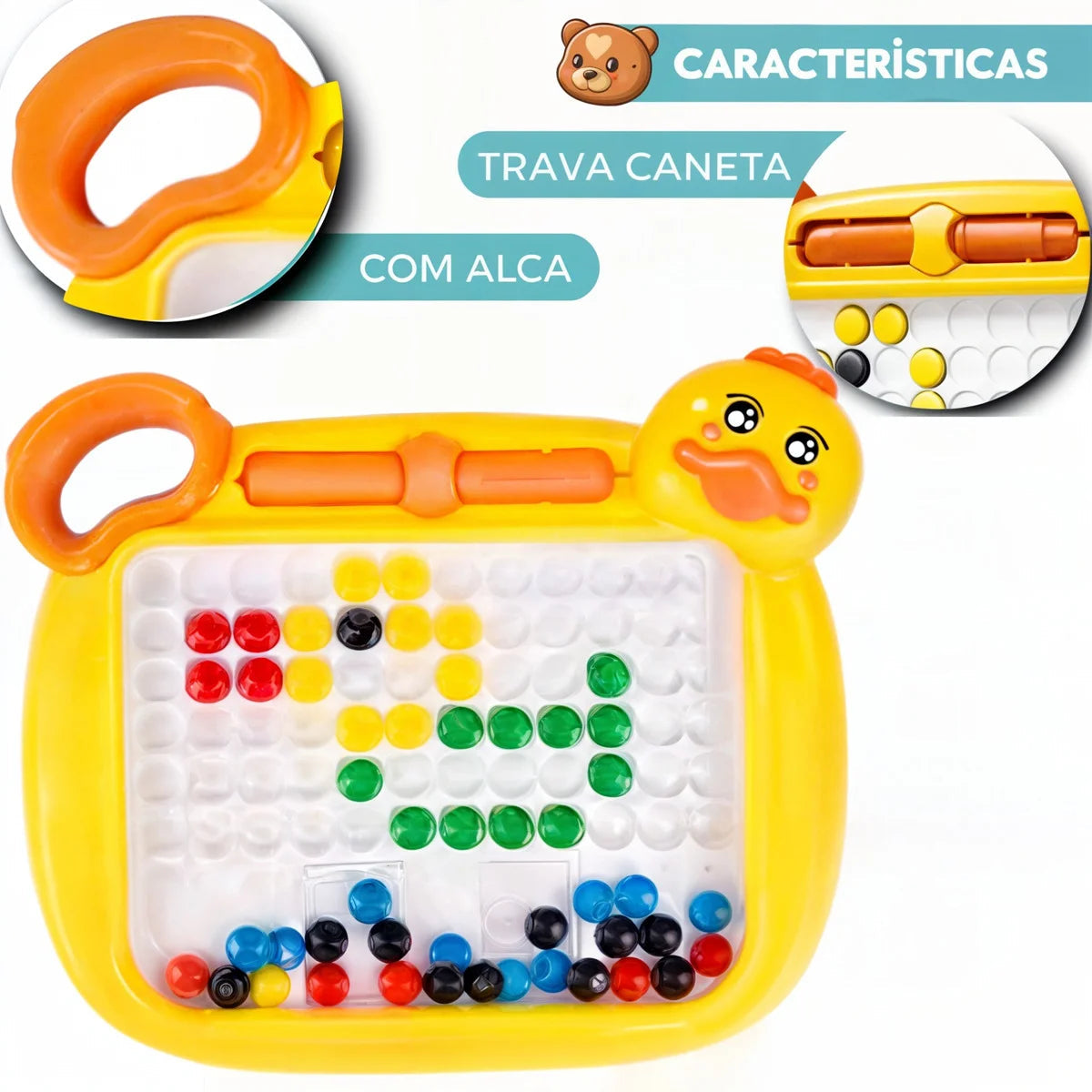 Magnetic Dot Board for Kids, Magnetic Drawing Board, Magnetic Learning Board for Toddler Kids