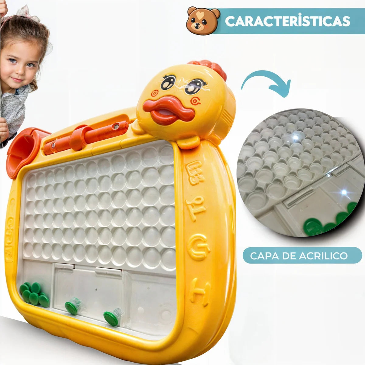 Magnetic Dot Board for Kids, Magnetic Drawing Board, Magnetic Learning Board for Toddler Kids